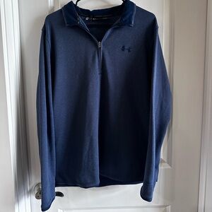 Under Armour Navy Blue Quarter-Zip Pullover